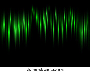 green sound wave