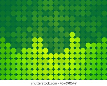 green sound wave vector illustration equalizers