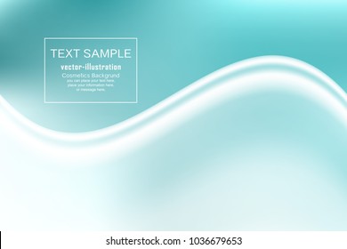 Green spaces wave abstract background - Design concept - Vector illustration