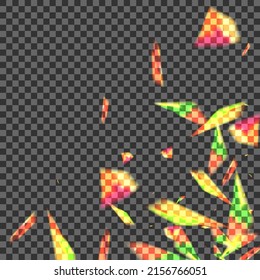 Green Spark Background Transparent Vector. Twinkle Warm Wallpaper. Bright Party Texture. Glow Isolated. Glare Reflex Card.