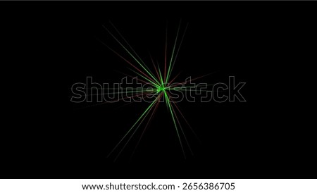 Green Spark Blast Fireworks Vector Artworks
