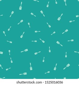 Green Spatula icon isolated seamless pattern on green background. Kitchen spatula icon. BBQ spatula sign. Barbecue and grill tool.  Vector Illustration