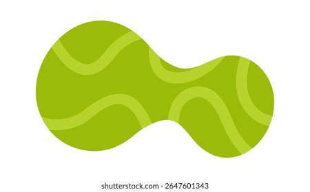 Green speech bubble cartoon frame