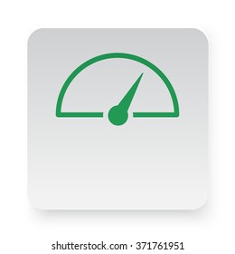 Green Speed Meter icon on white app button