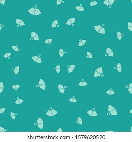 Green Speedometer icon isolated seamless pattern on green background.  Vector Illustration