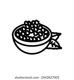 Green Spice icon in vector. Logotype

