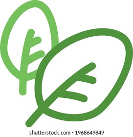 Green spinach, icon illustration, vector on white background