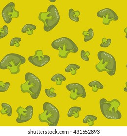 Green spinach seamless cartoon texture 