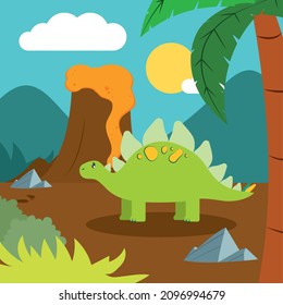 green spinosaurus card on nature