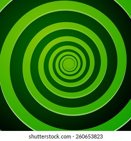 Green Spiral Background