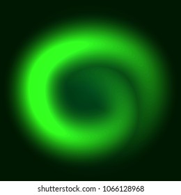 Green spiral background vector illustration