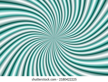 Green spiral background. Vector illustration.