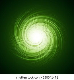 green spiral lines abstract