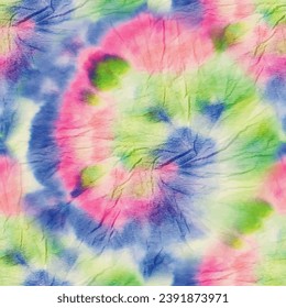 Green Spiral Tie Dye. Circle Yellow Swirl. Circle Tie Dye Batik. Yellow Blue Circle. Abstract Dyed Circle Swirl. Green Blue Tye Dye. Vector Dyed Print. Green Swirl Tie Dye. Spiral Red Background