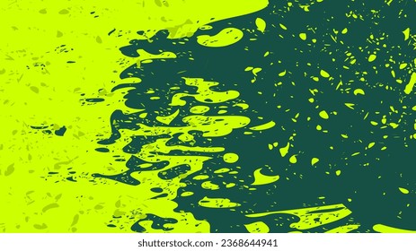 Green splash abstract vector background