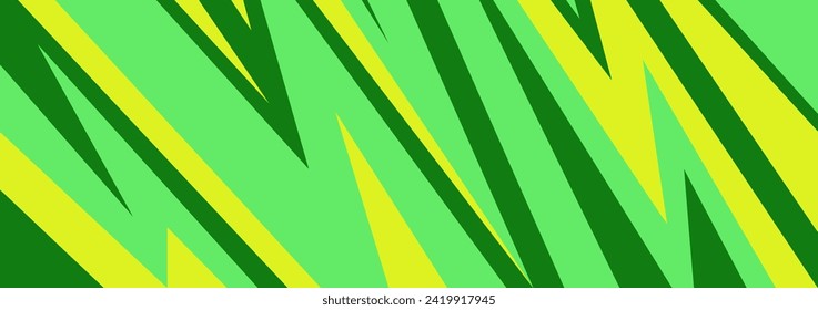 
green sport abstract background with sharp geometric shapes