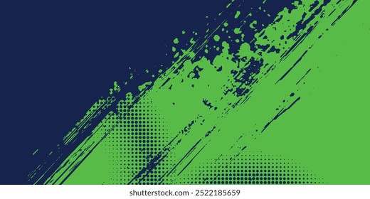 Green sports background design with abstract modern template. Vector illustration of sports players in various activities.