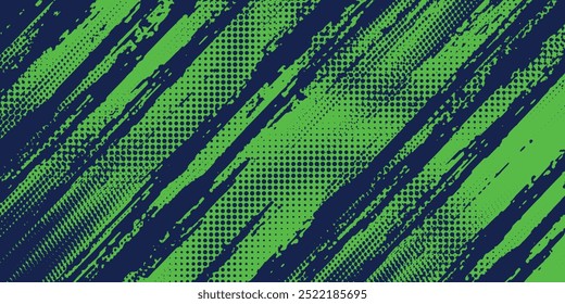 Green sports background design with abstract modern template. Vector illustration of sports players in various activities.