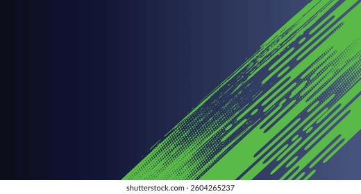 Green sports background design with abstract modern template. Vector illustration of sports players in various activities.