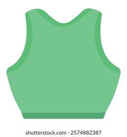 Green sports bra crop top, showcasing activewear fashion and design