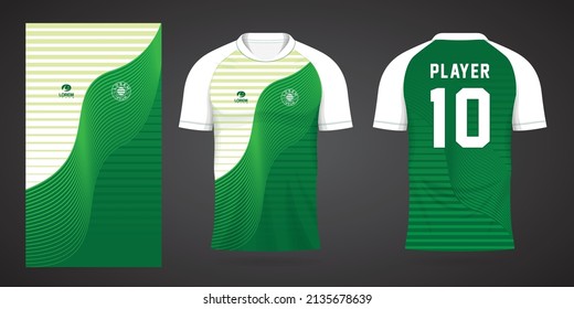 green sports shirt jersey design template