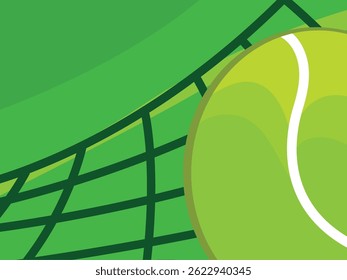 Green sports tennis material vector background