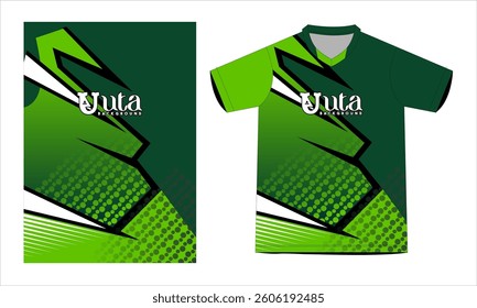 Green Sportswear T-Shirt Design Sport