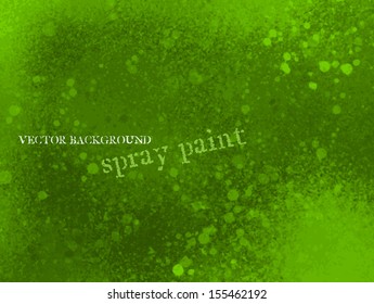 Green spray paint grungy background