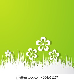green spring background
