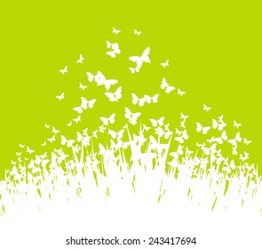 Green spring background