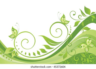 Green spring background