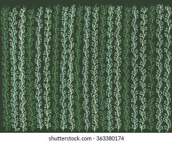 green spring background with many green  plant