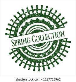 Green Spring Collection distressed grunge seal