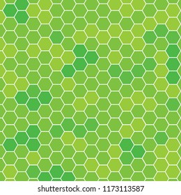 green spring hexagonal pattern- vector illustration