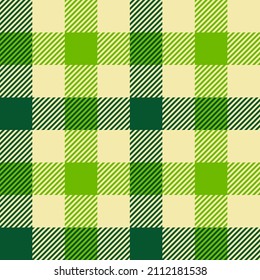 green spring or saint patrick day plaid seamless vector texture