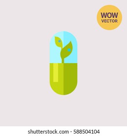 Green Sprout as Botany Concept Icon