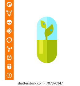 Green Sprout as Botany Concept Icon