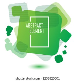 green square abstract element background with modern concept