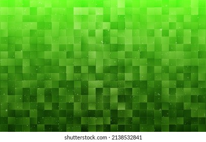 Fondo cuadrado verde. Resumen de fondo geométrico de color verde claro, ilustración vectorial, que utiliza formas de cuadrícula para su uso en el diseño.