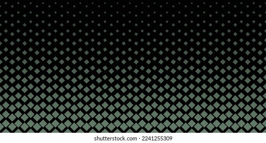 Green square and black background