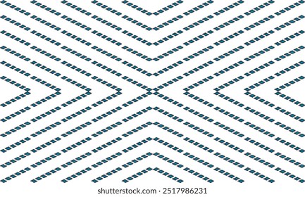 green Square block arrange in cross diamond grid seamless Pattern design for fabric printing, vintage patter