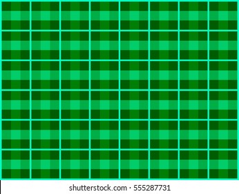 Green square geometric checkered plaid tartan pattern