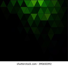 Green Square Grid Mosaic Background, Creative Design Templates