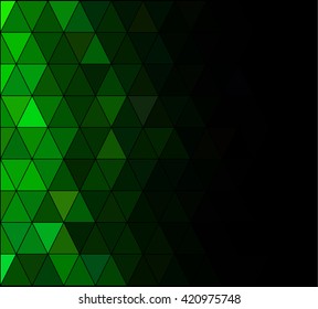 Green Square Grid Mosaic Background, Creative Design Templates