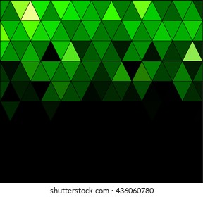 Green Square Grid Mosaic Background, Creative Design Templates
