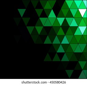 Green Square Grid Mosaic Background, Creative Design Templates