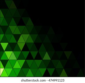 Green Square Grid Mosaic Background, Creative Design Templates