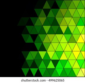 Green Square Grid Mosaic Background, Creative Design Templates