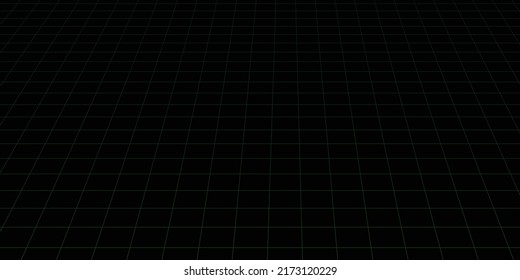 Green square line and black background