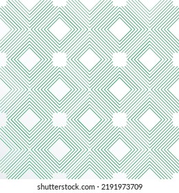 Green square line and white abstract background
